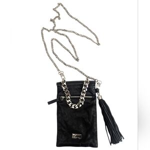 KAIA Los Angeles Leather Crossbody Pouch Phone Bag